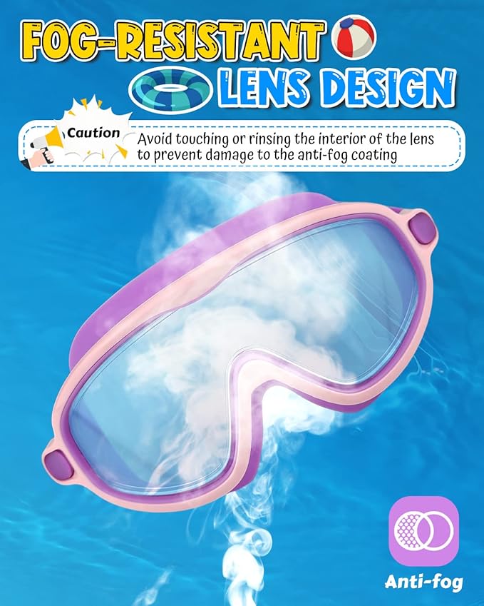 Rantizon Swim Goggles 2 Pack, Wide View Anti Fog&UV Swimming Goggles for Audlt, No Leaking Swim Glasses for Men Women Kids