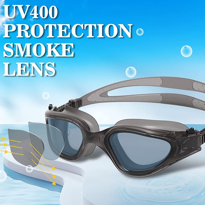 WIN.MAX Polarized Swimming Goggles Swim Pool Goggles Anti Fog Anti UV No Leakage Clear Vision for Men Women Adults Teenagers