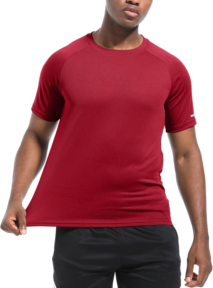 Boyzn 1, 3, 5 or 7 Pack Men's Workout Running Shirts, Dry Fit Moisture Wicking T-Shirt, Gym Athletic Short Sleeve Tee Shirts