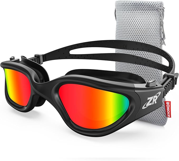 ZIONOR G1 Polarized Swimming Goggles for Unisex Adult Women Anti Fog 100% Anti UV Diving Goggles