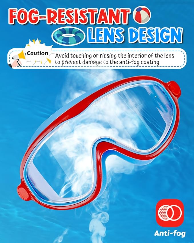 Rantizon Swim Goggles 2 Pack, Wide View Anti Fog&UV Swimming Goggles for Audlt, No Leaking Swim Glasses for Men Women Kids