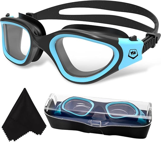 WIN.MAX Polarized Swimming Goggles Swim Pool Goggles Anti Fog Anti UV No Leakage Clear Vision for Men Women Adults Teenagers