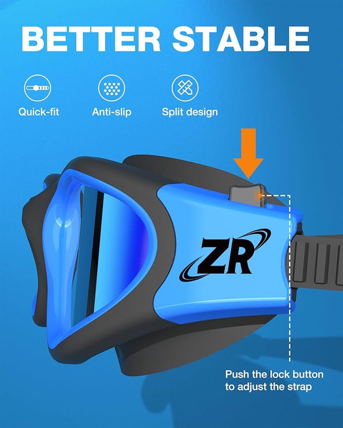 ZIONOR G1 Polarized Swimming Goggles for Unisex Adult Women Anti Fog 100% Anti UV Diving Goggles