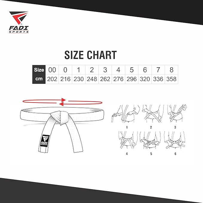 Martial Arts Belt for Karate, Judo, Aikido and Taekwondo - Durable Cotton-Polyester Blend for Adults and Kids