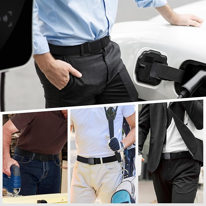 Tactical Men's Nylon Belts,5 Pack Mens Belts Casual，Military Canvas Outdoor Metal-free Belts