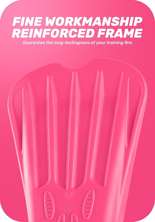 CAPAS Swim Training Fins Comfortable Silicone Lap Swimming Short Blade Floating Flippers with Mesh Bag for Adult Men Women Build Leg Strength