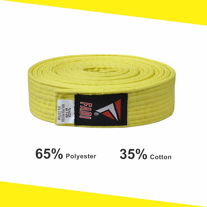 Martial Arts Belt for Karate, Judo, Aikido and Taekwondo - Durable Cotton-Polyester Blend for Adults and Kids