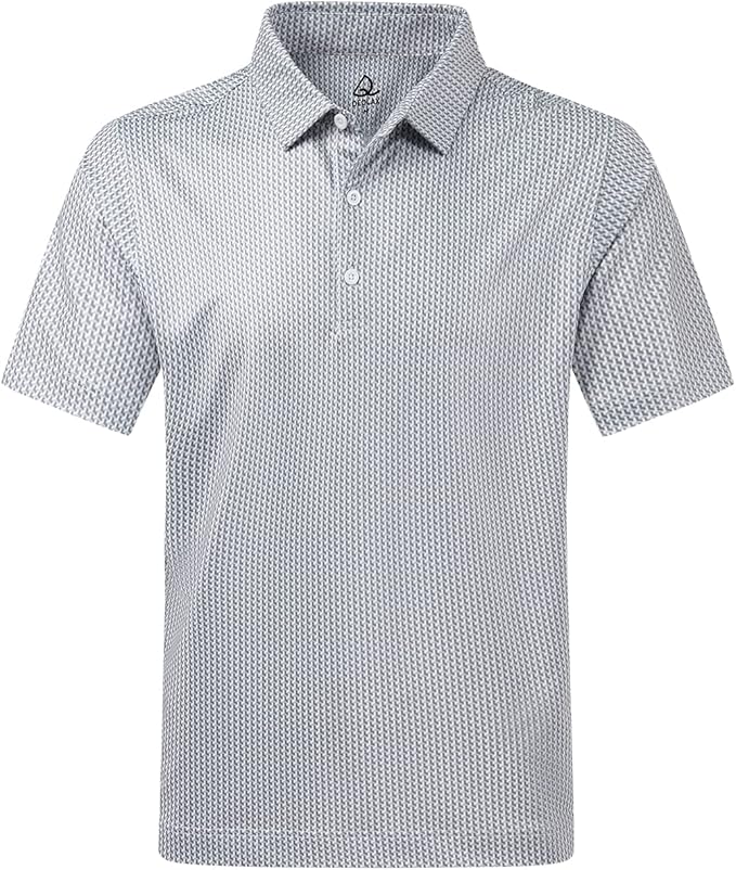 DEOLAX Mens Polo Shirts Fashion Print Mens Golf Shirt Dry Fit Mens Golf Polo Short Sleeve Quick Dry Funny Golf Shirt for Men