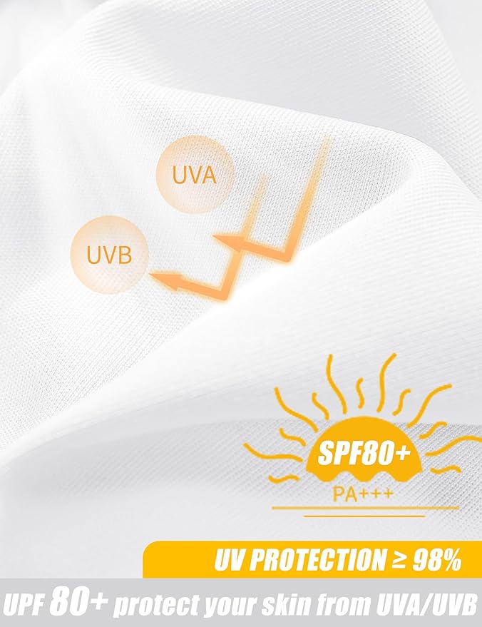 MAGCOMSEN Men's Short Sleeve UPF 50+ Sun Protection Shirts Quick Dry Athletic T-Shirt Hiking Running Swimming Rash Guard