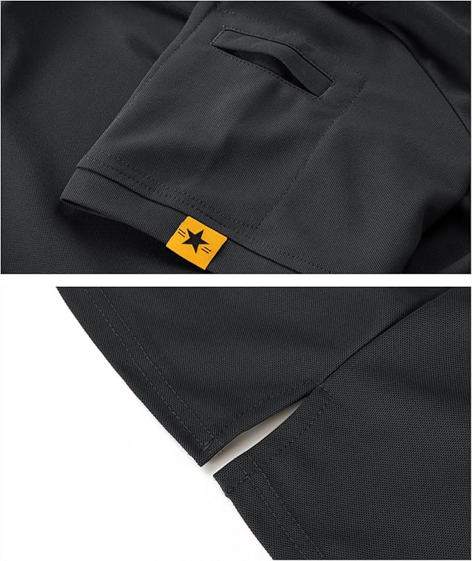 SCODI Mens Polo Shirts Performance Short Sleeve Tactical Shirts Athletic Golf Shirt for Men Daily Casual Collared T-Shirt