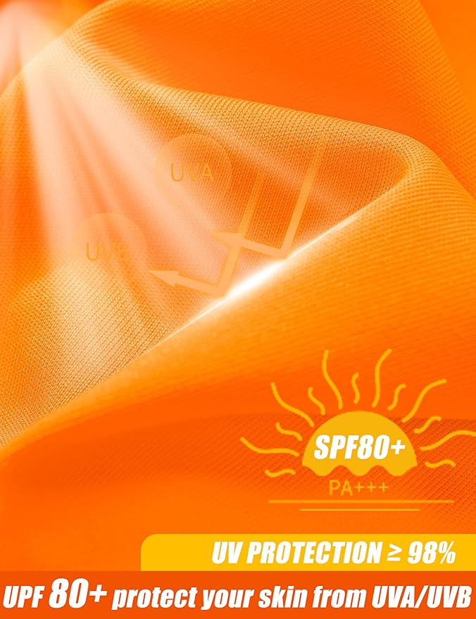 MAGCOMSEN Men's Short Sleeve UPF 50+ Sun Protection Shirts Quick Dry Athletic T-Shirt Hiking Running Swimming Rash Guard