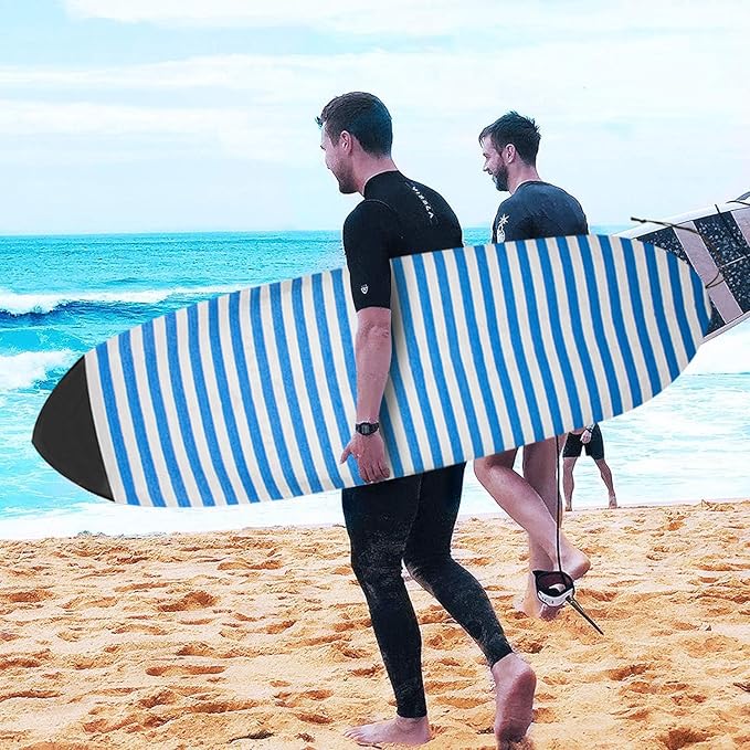 UCEDER Surfboard Sock Cover,Lightweight Stretch Board Bag for Sun Protection,Foldable Surfboard Sock Sleeve Perfect for Travel and Transportation