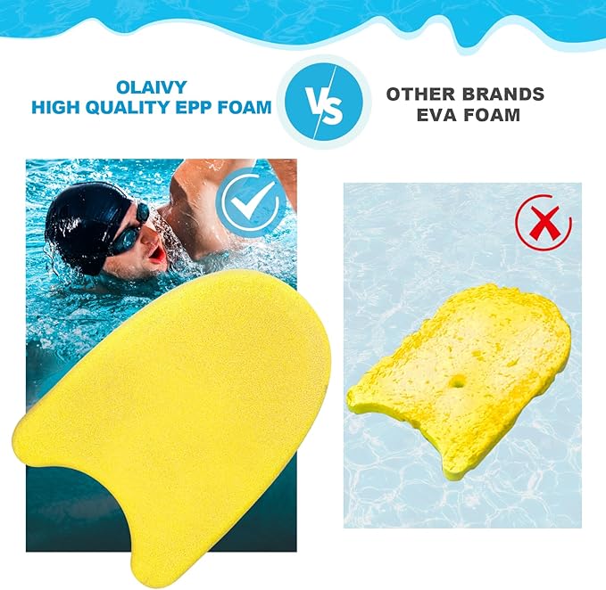 Swim Kickboard - EPP Material with Ultra-Lightweight and Great Buoyancy,Durability, Ideal for Beginners and Advanced Swimmers