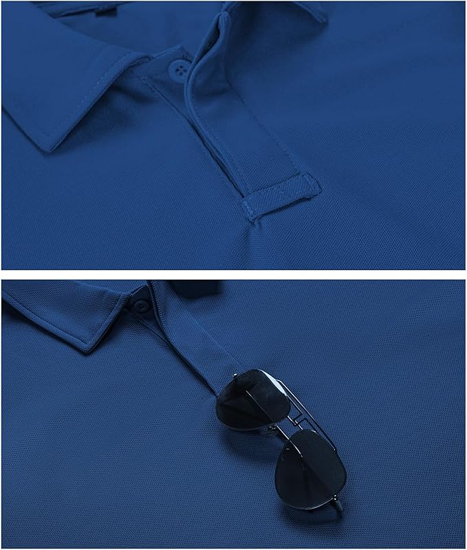 SCODI Mens Polo Shirts Performance Short Sleeve Tactical Shirts Athletic Golf Shirt for Men Daily Casual Collared T-Shirt