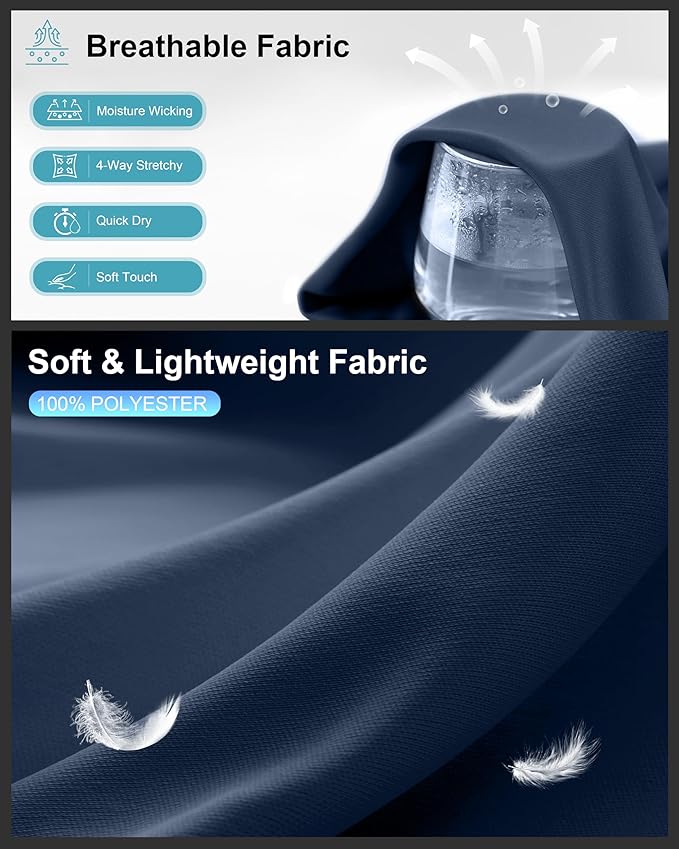 G Gradual Men's Workout Shirts Quick Dry Athletic Running T-Shirts Lightweight Moisture Wicking Short Sleeve Sports Gym Tops