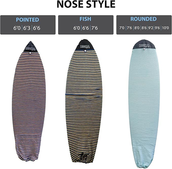 Surfboard Stretch Sox Shortboard and Longboard Board Sock Cover, 5-10ft Surf, 10ft 8in - 11ft 8in SUP