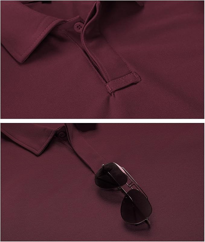 SCODI Mens Polo Shirts Performance Short Sleeve Tactical Shirts Athletic Golf Shirt for Men Daily Casual Collared T-Shirt