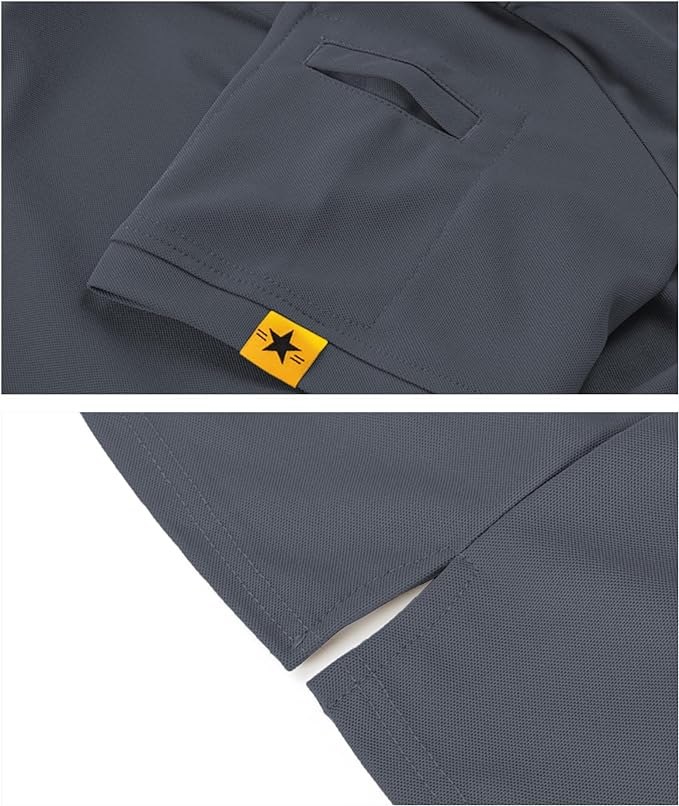 SCODI Mens Polo Shirts Performance Short Sleeve Tactical Shirts Athletic Golf Shirt for Men Daily Casual Collared T-Shirt