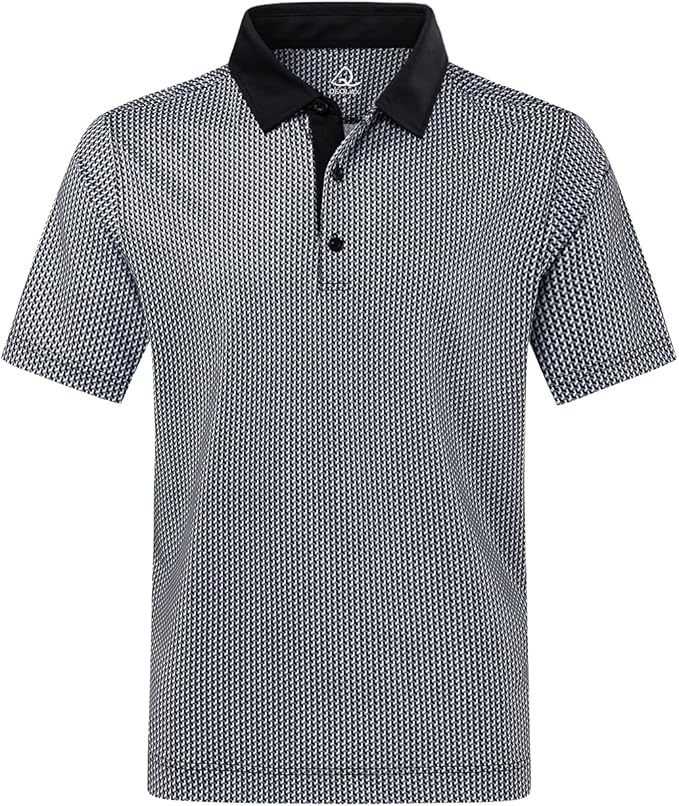 DEOLAX Mens Polo Shirts Fashion Print Mens Golf Shirt Dry Fit Mens Golf Polo Short Sleeve Quick Dry Funny Golf Shirt for Men