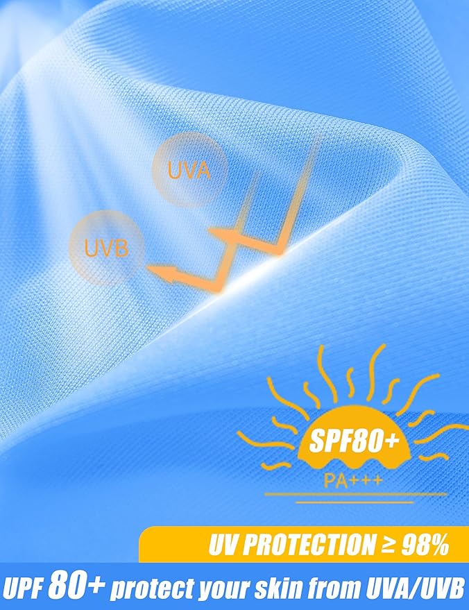 MAGCOMSEN Men's Short Sleeve UPF 50+ Sun Protection Shirts Quick Dry Athletic T-Shirt Hiking Running Swimming Rash Guard