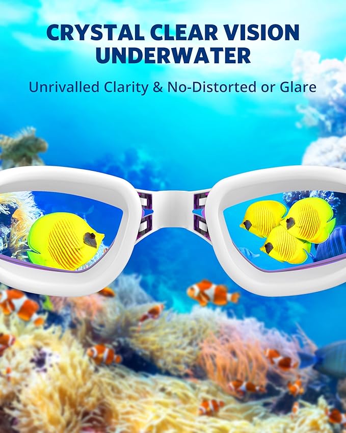 Aegend Swim Goggles, Swimming Goggles No Leaking Full Protection Adult Men Women Youth
