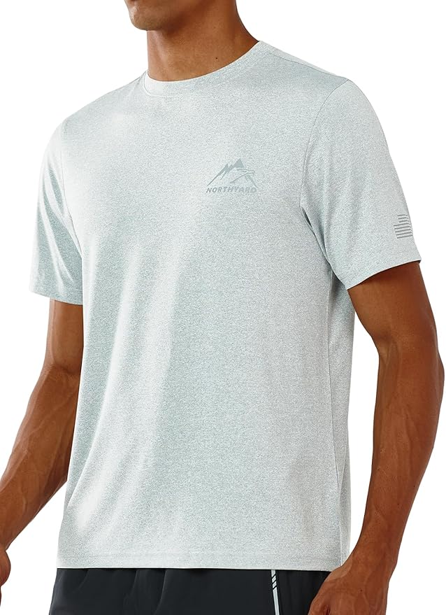 NORTHYARD Men's UPF 50+ Sun Protection Shirts Swim SPF UV Quick Dry Short Sleeve T-Shirts for Athletic Fishing Rash Guard