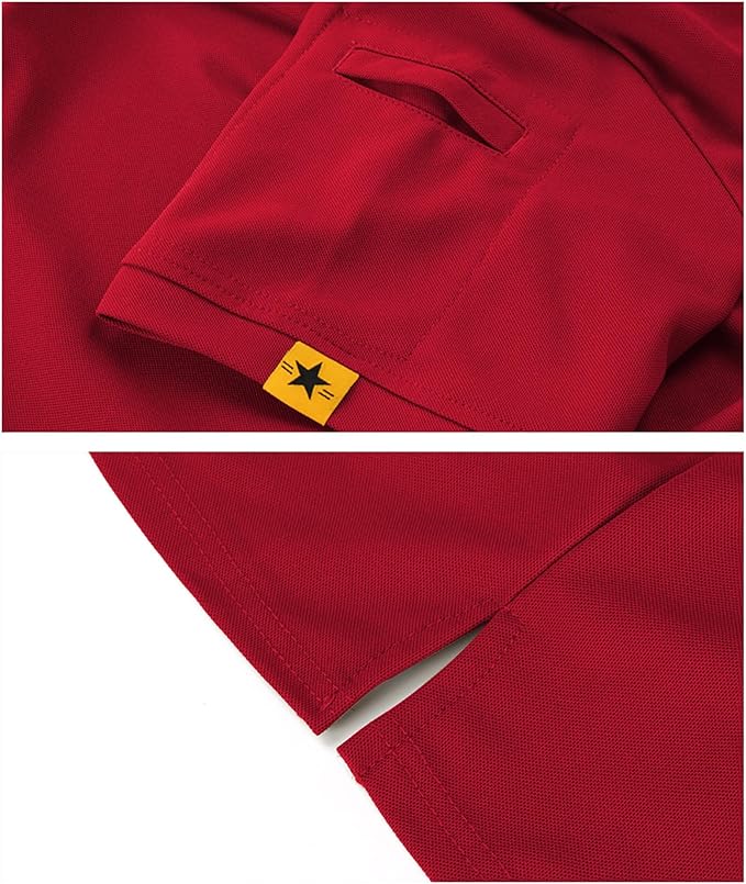 SCODI Mens Polo Shirts Performance Short Sleeve Tactical Shirts Athletic Golf Shirt for Men Daily Casual Collared T-Shirt