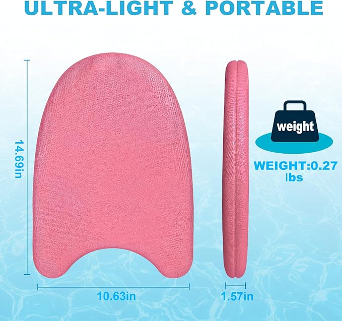 Swim Kickboard - EPP Material with Ultra-Lightweight and Great Buoyancy,Durability, Ideal for Beginners and Advanced Swimmers