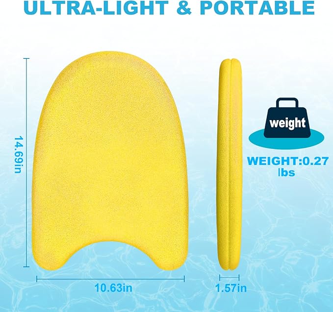 Swim Kickboard - EPP Material with Ultra-Lightweight and Great Buoyancy,Durability, Ideal for Beginners and Advanced Swimmers