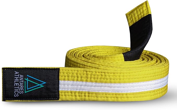 Brazilian Jiu Jitsu Belts Preshurunk Martial Arts Youth BJJ Belts for Girls & Boys with BJJ Ranking Stripes