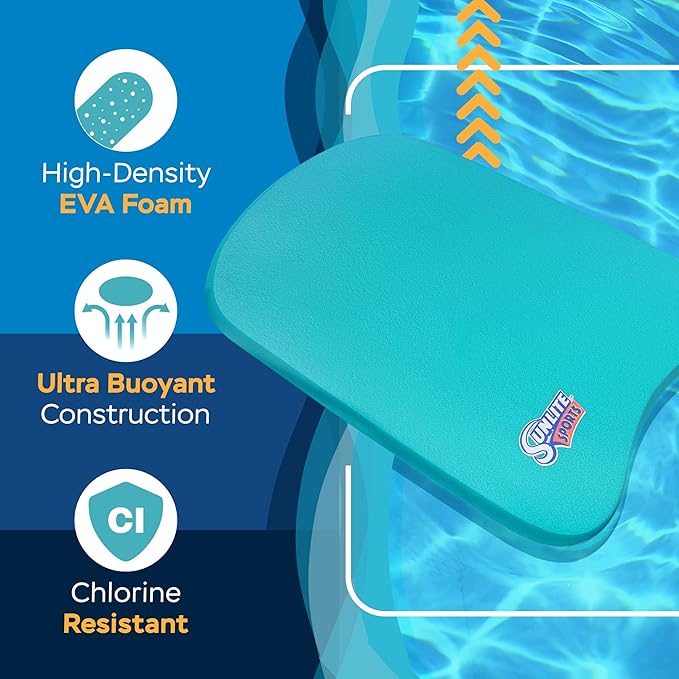 Sunlite Sports Swimming Kickboard - One Size Fits All - A Great Training Aid for Children and Adults