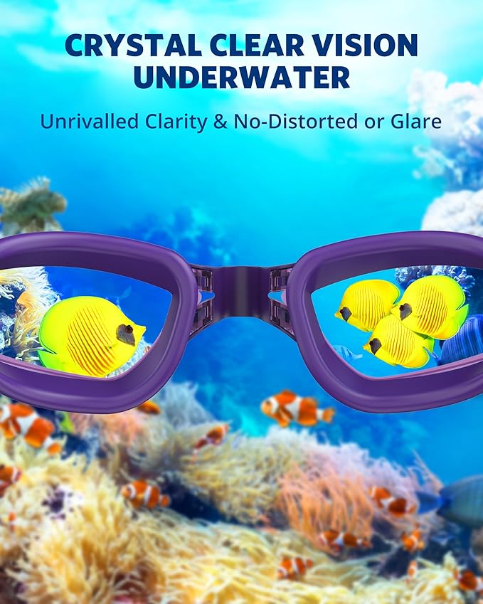 Aegend Swim Goggles, Swimming Goggles No Leaking Full Protection Adult Men Women Youth
