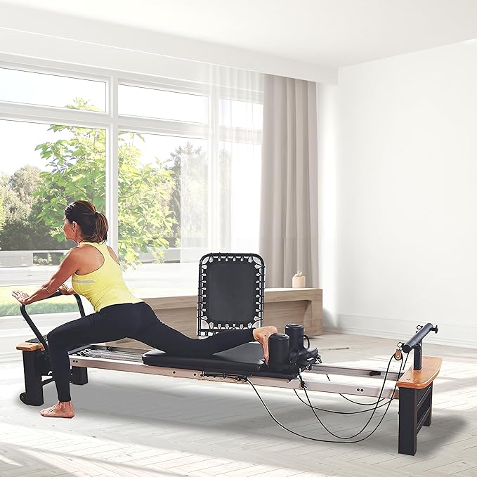 Stamina Products AeroPilates Reformer Workout Machine for Home Gym, 300 lb Capacity