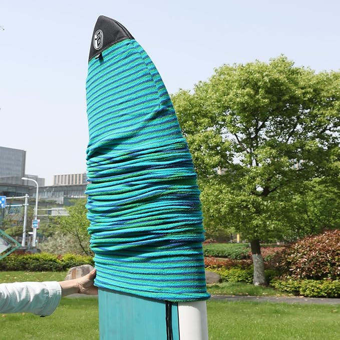 Rokia R Surfboard Sock Cover Quick-Drying Anti-Collision and Durable Surf Sock Cover - Suitable for Protective Bags of Shortboard, Longboard, Fish and HYBRID Board Choose Size & Colors