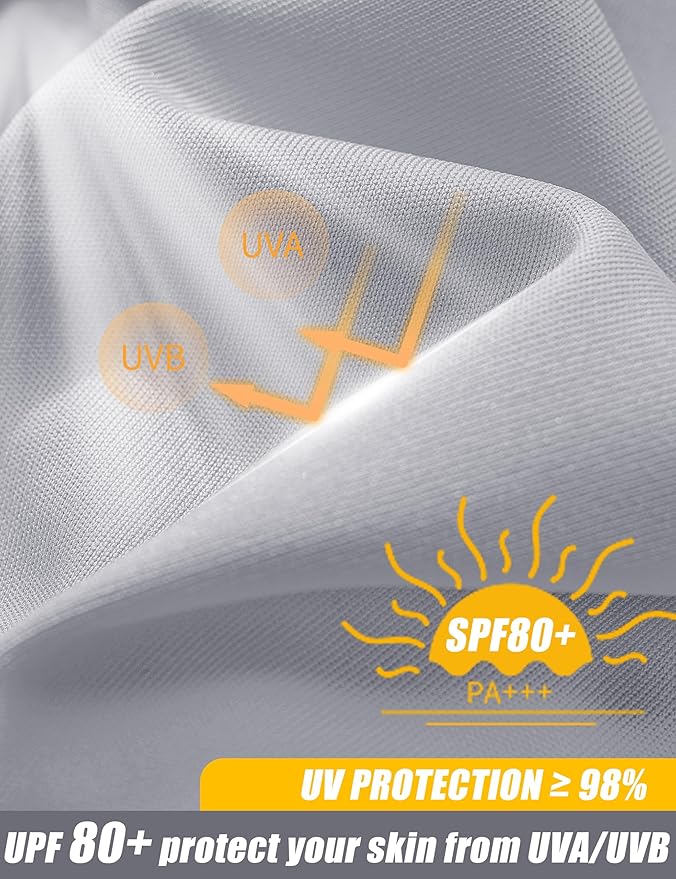 MAGCOMSEN Men's Short Sleeve UPF 50+ Sun Protection Shirts Quick Dry Athletic T-Shirt Hiking Running Swimming Rash Guard