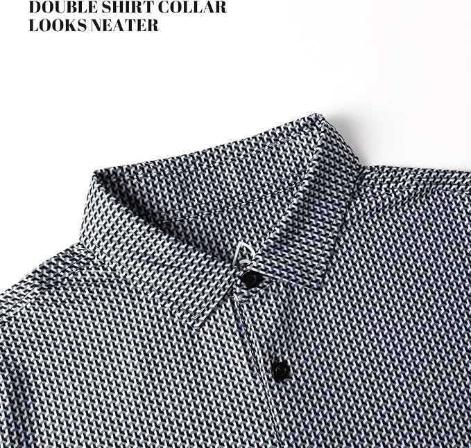 DEOLAX Mens Polo Shirts Fashion Print Mens Golf Shirt Dry Fit Mens Golf Polo Short Sleeve Quick Dry Funny Golf Shirt for Men