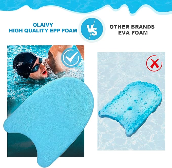 Swim Kickboard - EPP Material with Ultra-Lightweight and Great Buoyancy,Durability, Ideal for Beginners and Advanced Swimmers
