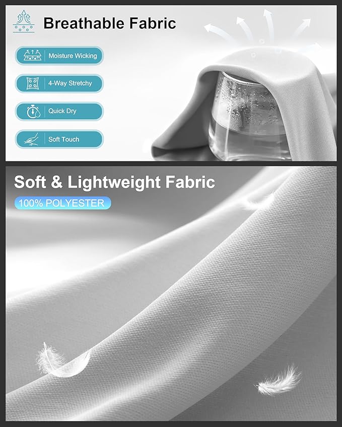 G Gradual Men's Workout Shirts Quick Dry Athletic Running T-Shirts Lightweight Moisture Wicking Short Sleeve Sports Gym Tops