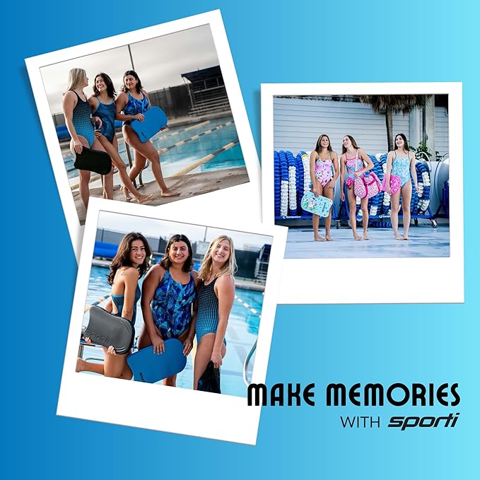 Sporti Adult Kickboard for Swim Training - Swimming Kickboard for Men Women, Water Board for Adult, Swimming Training Aid