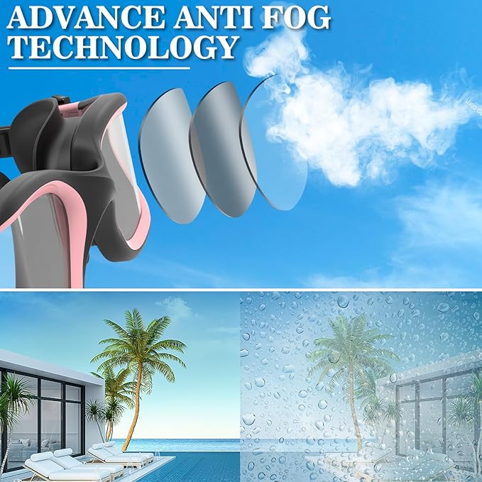 WIN.MAX Polarized Swimming Goggles Swim Pool Goggles Anti Fog Anti UV No Leakage Clear Vision for Men Women Adults Teenagers