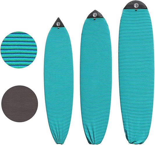 Rokia R Surfboard Sock Cover Quick-Drying Anti-Collision and Durable Surf Sock Cover - Suitable for Protective Bags of Shortboard, Longboard, Fish and HYBRID Board Choose Size & Colors