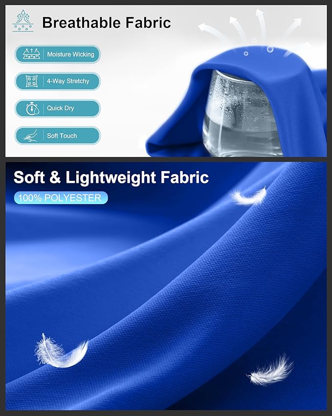 G Gradual Men's Workout Shirts Quick Dry Athletic Running T-Shirts Lightweight Moisture Wicking Short Sleeve Sports Gym Tops