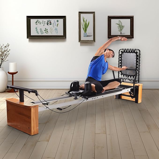 Stamina Products AeroPilates Reformer Workout Machine for Home Gym, 300 lb Capacity