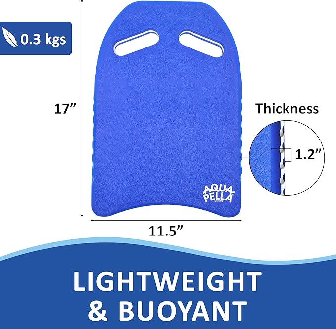 Aquapella Swimming Kickboard - One Size Fits All - A Great Training Aid for Children and Adults
