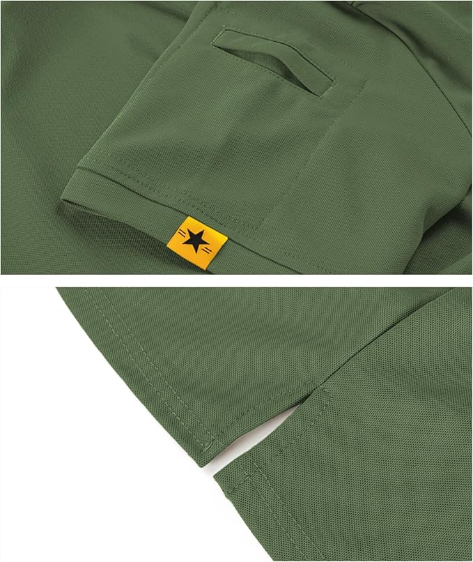 SCODI Mens Polo Shirts Performance Short Sleeve Tactical Shirts Athletic Golf Shirt for Men Daily Casual Collared T-Shirt