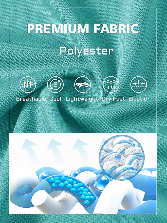 MAGCOMSEN Men's Polo Shirts 3 Buttons Casual Work T Shirts Quick Dry Short Sleeve Golf Shirt Pique Jersey Outdoor Performance