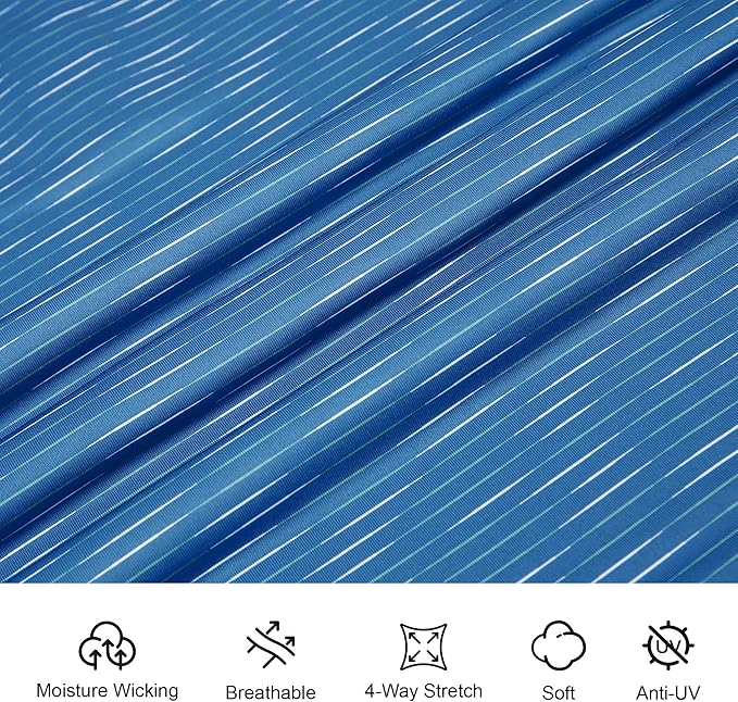 Esabel.C Jacquard Golf Shirts for Men Moisture Wicking Short Sleeve Performance Dry Fit Active Mens Polo Shirts