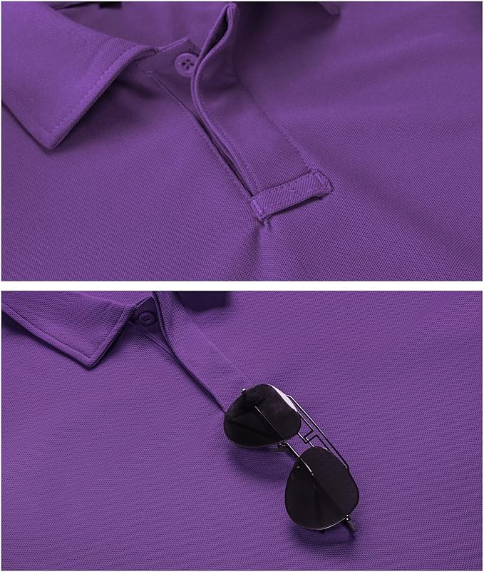 SCODI Mens Polo Shirts Performance Short Sleeve Tactical Shirts Athletic Golf Shirt for Men Daily Casual Collared T-Shirt