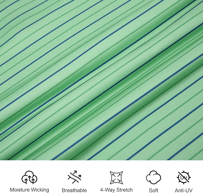 Esabel.C Jacquard Golf Shirts for Men Moisture Wicking Short Sleeve Performance Dry Fit Active Mens Polo Shirts