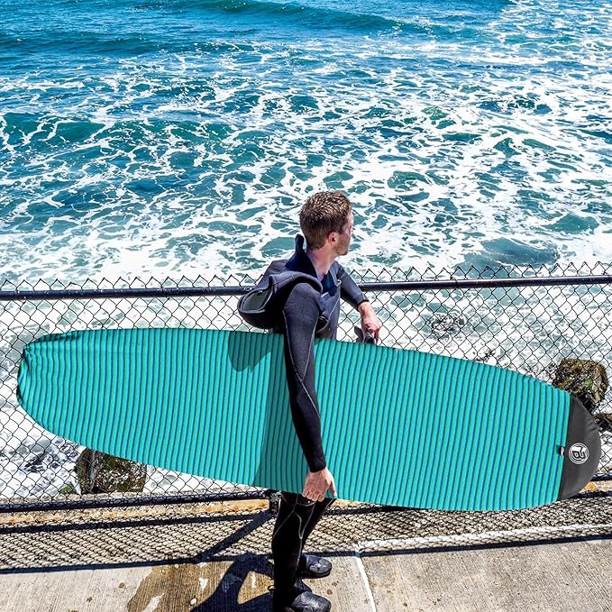 Rokia R Surfboard Sock Cover Quick-Drying Anti-Collision and Durable Surf Sock Cover - Suitable for Protective Bags of Shortboard, Longboard, Fish and HYBRID Board Choose Size & Colors